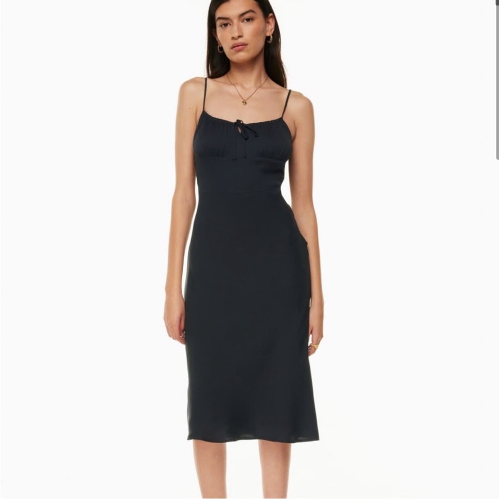 Aritzia - Bellow Midi Dress - Black - Size 10